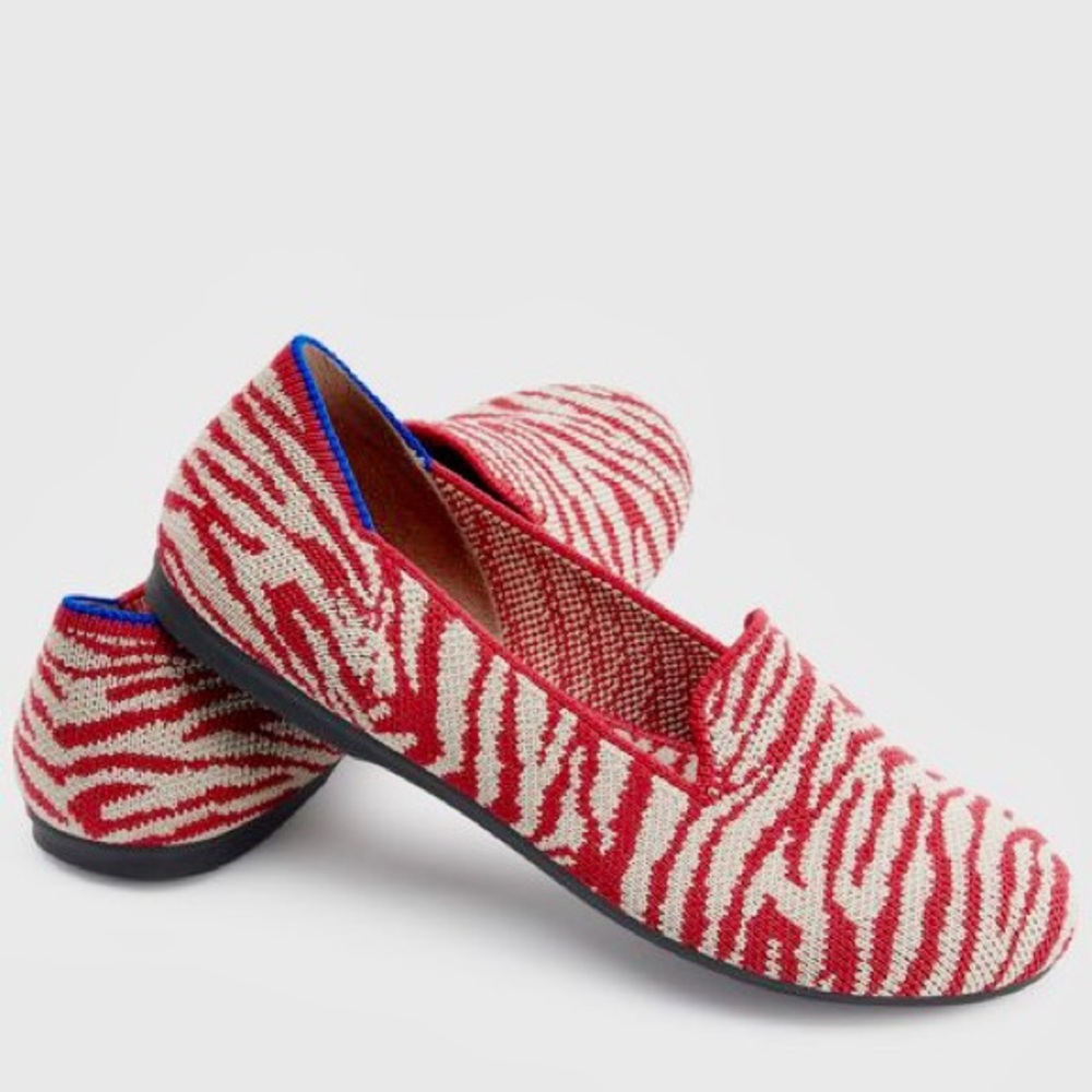 Retired/HTF! Rothy’s Retired Red Zebra Loafers 9